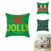 Luxuriously Soft 18 Inch Merry Christmas Cushion Cover With Santa Claus And Holiday Colors