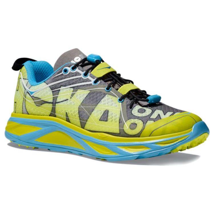 HOKA Huaka Origins Evening Primrose Diva Blue Unisex Sneakers Yellow 1134452-EPDB