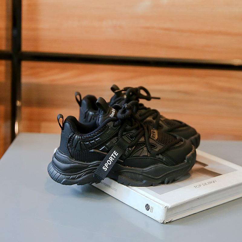 Girls' Sports Shoes Spring New Breathable Children's Daddy Shoes Soft Soles Students Running Shoes Students Small White Shoes