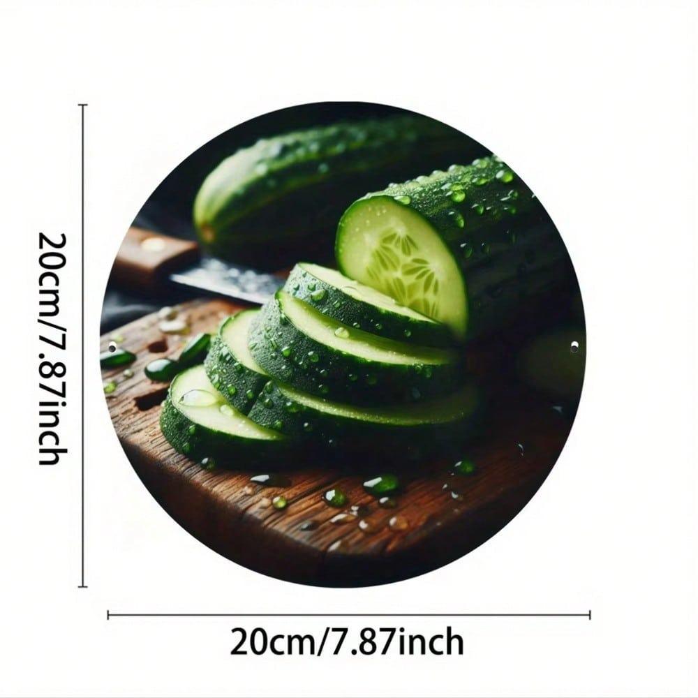 Cucumber Metal Wall Art Kitchen Decor Vintage Style