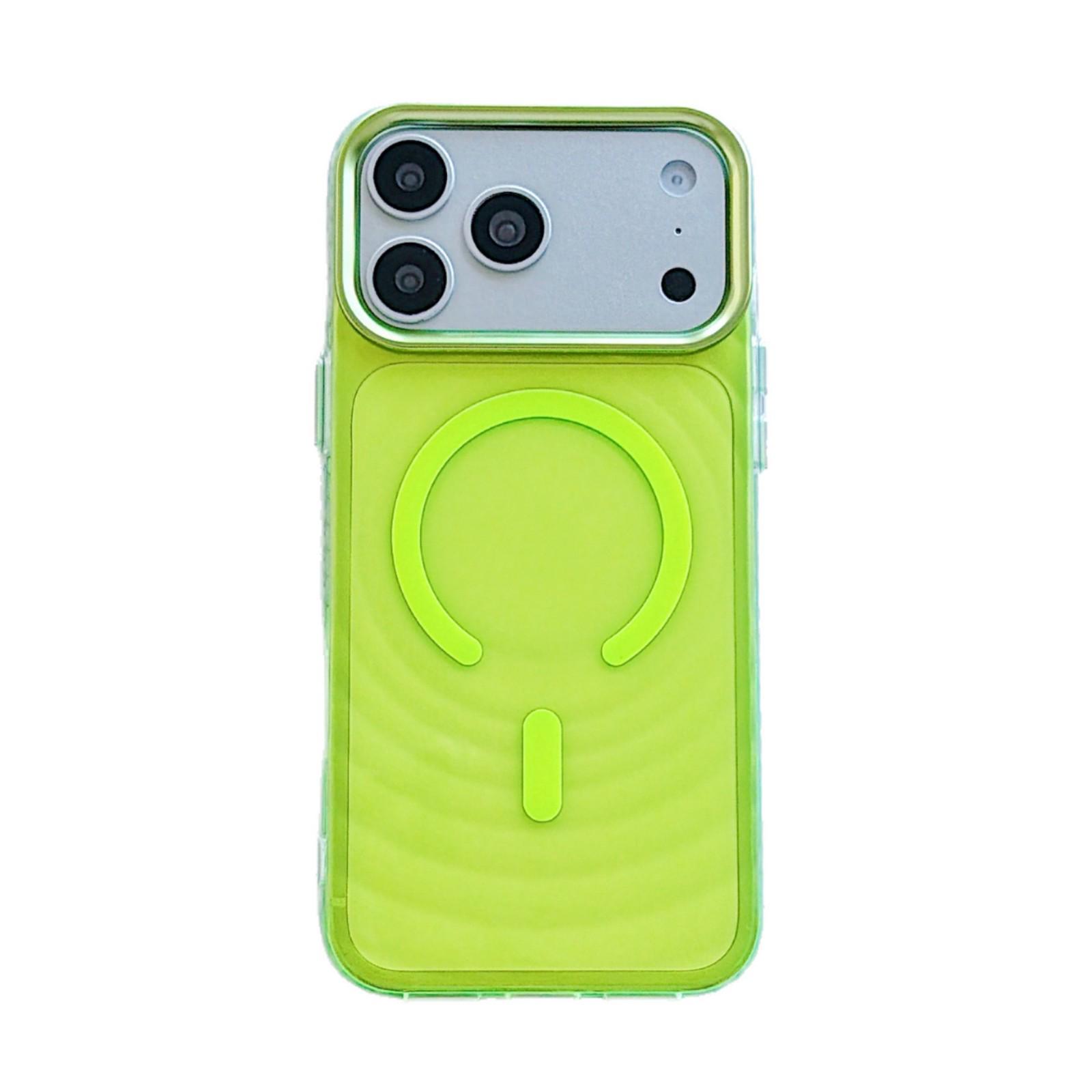 

Magnetic Wave Pattern Case for iPhone 17 Pro Max with Metal Lens and Drop-Proof Design 15 Pro Max