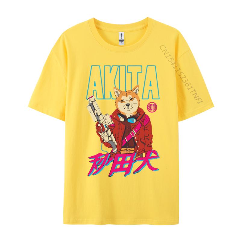 Adult Latest Printing Tops  Tees Cotton Top Tshirts Akita Neo Tokyo Tshirt Vintage Tshirt Brand T Shirt