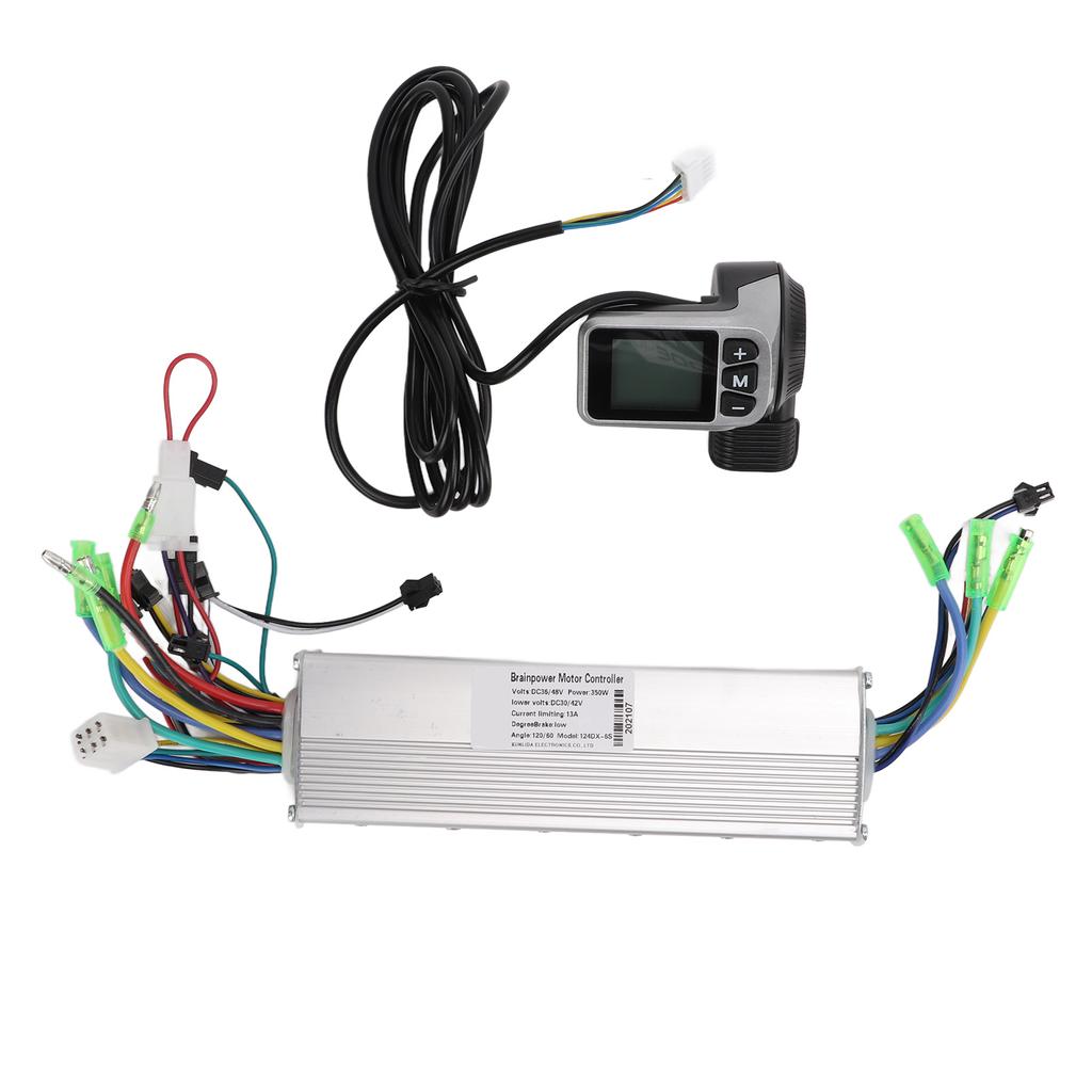 Electric Scooter Control with 124DX LCD Display Panel with Switch 36 48V 350W Motor for Electric Bike Scooter