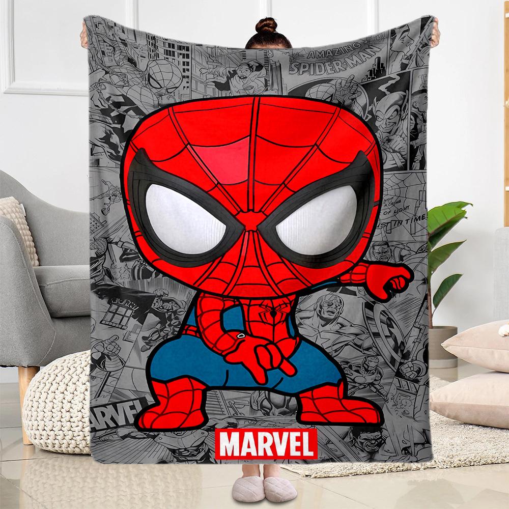 Black Spider On Red Background Flannel Blanket-Soft and Suitable for Sofas,Beds,Offices,Travel,All Seasons,Great Gift for Holidays and Birthdays.