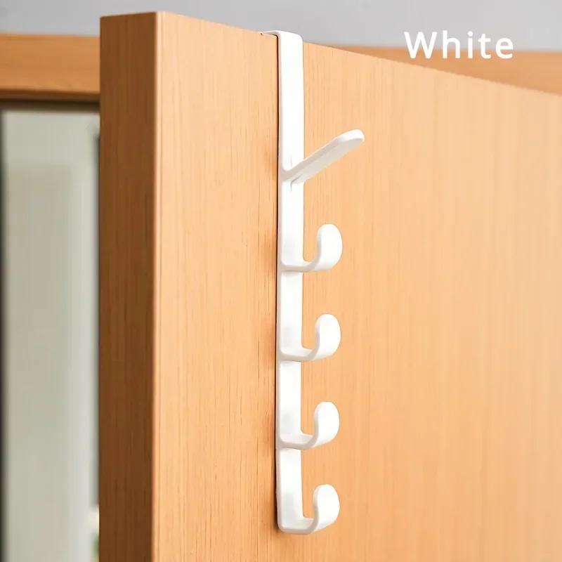 1/3pcs Clothes Hangers Behind The Door Coat Hook Hanger Behind The DoorCabinet Wardrobe Dormitory Door Hook Bathroom Accessories