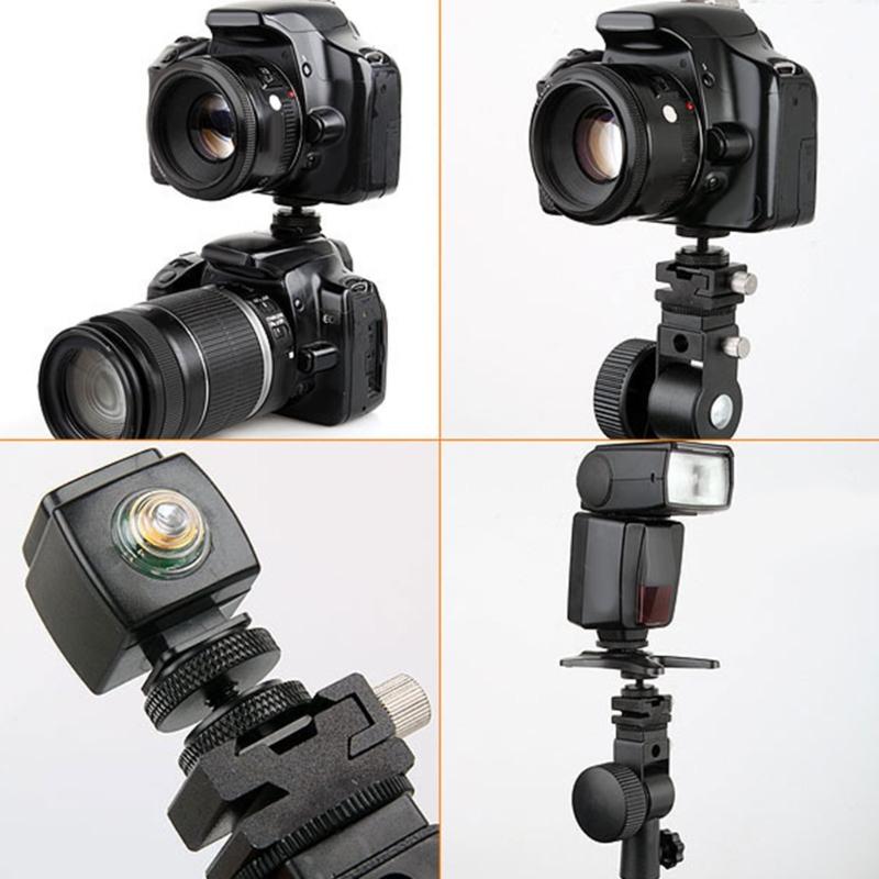 Aluminum alloy 1/4 Double Layer Hot Shoe Base Conversion Screw SLR Camera 1/4 Double-layer Hot Shoe Base Ballhead Access