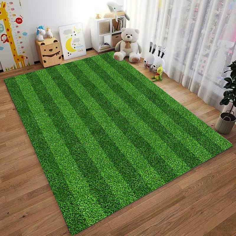 Tappeto con Motivo Erba Verde per Camera da Letto Soggiorno Decorazione Adatto per l'uso come antiscivolo per divani da soggiorno camera da letto
