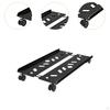 Adjustable Mobile CPU Stand PC Floor Cart Fits Most Telescopic 360° Rotary Under Desk Computer