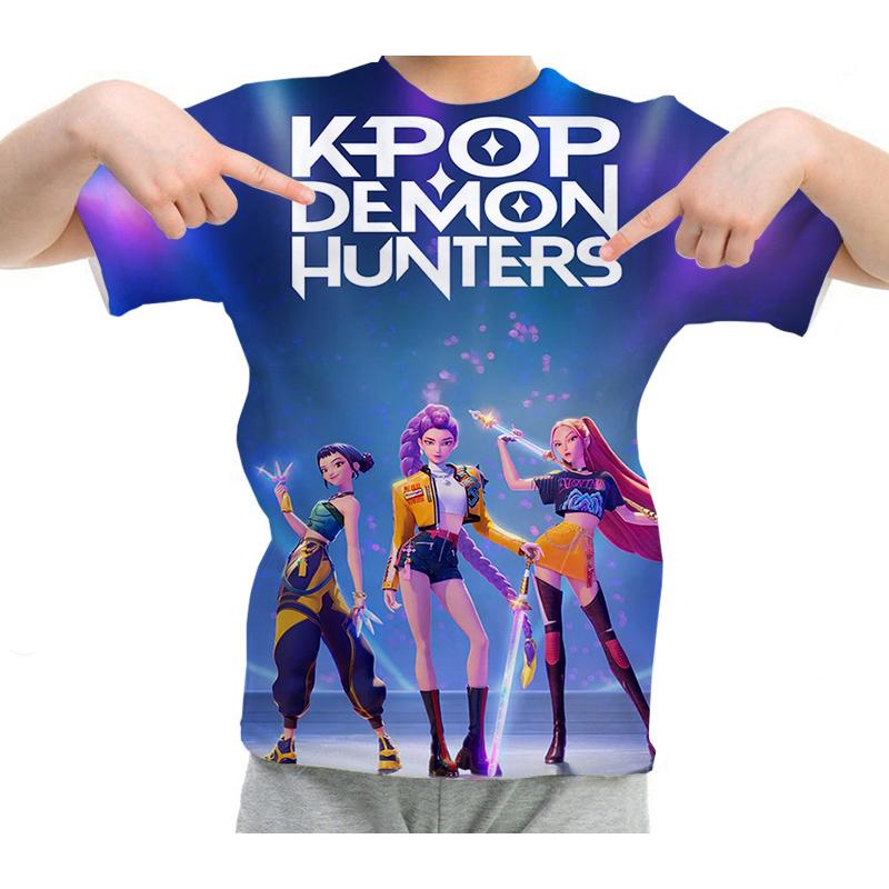 

KPop Demon Hunters Cartoon Anime 3D Print T-Shirts Men Women Fashion Streetwear Short Sleeve T Shirt Male Tees Tops Man Clothing 170
