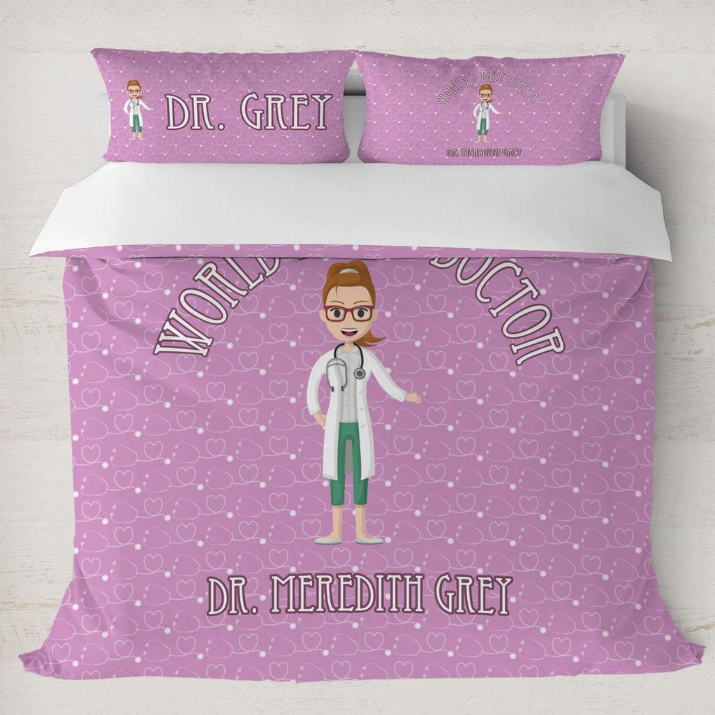 Duvet Covers For Want To Be Doctors Kids Teens Queen King Size Lightweight Down Room Decor 2 Pillowcases 1 Duvet Cover No Quilt