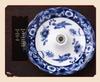 Creative Blue & White Porcelain Umbrella Tea Strainer - Ceramic Rotating Filter & Tea Table Decoration