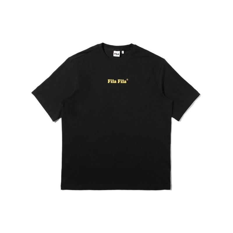 FILA T Shirts Unisex Yellow Crew Neck Moderate Straight Fit FS2RSD2126X-YEW 100