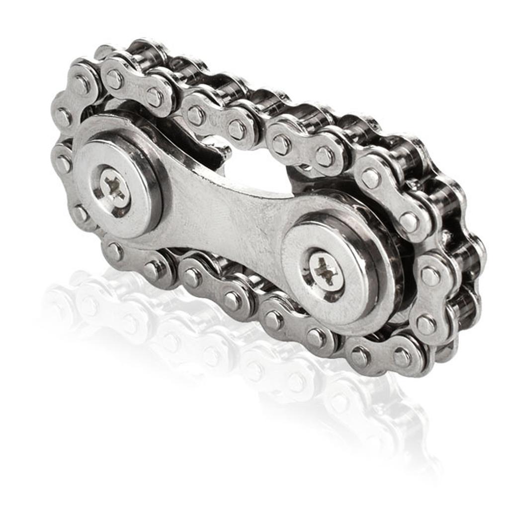 Metal Fidget Chain Toy Stress Relief Compact Bike Chain Fidget Toy for Kids Adults
