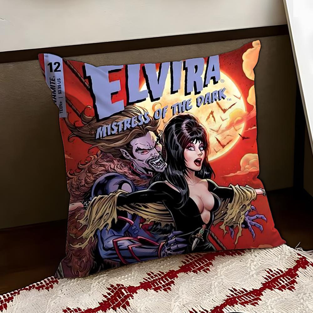 EElviraS Mistress Dark Cushion Cover Reversible Soft Durable Pillow Cover Home  Car MultiScene Use for Daily Comfort