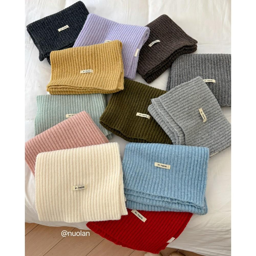 Korean atmosphere wool blended scarf women's autumn and winter versatile soft waxy warm couple scarf