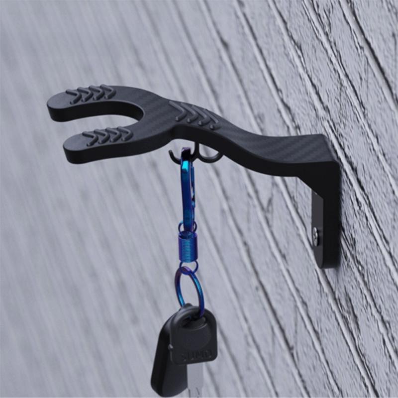 Motorcycle Helmet Wall Rack Hook Mount Helmet Storage Display Shelf for Bedroom Entryway Garage Use