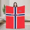 Smug Haalands Face Blanket Soccer Football Fleece Novelty Soft Throw Blankets for Bed Sofa SpringAutumn