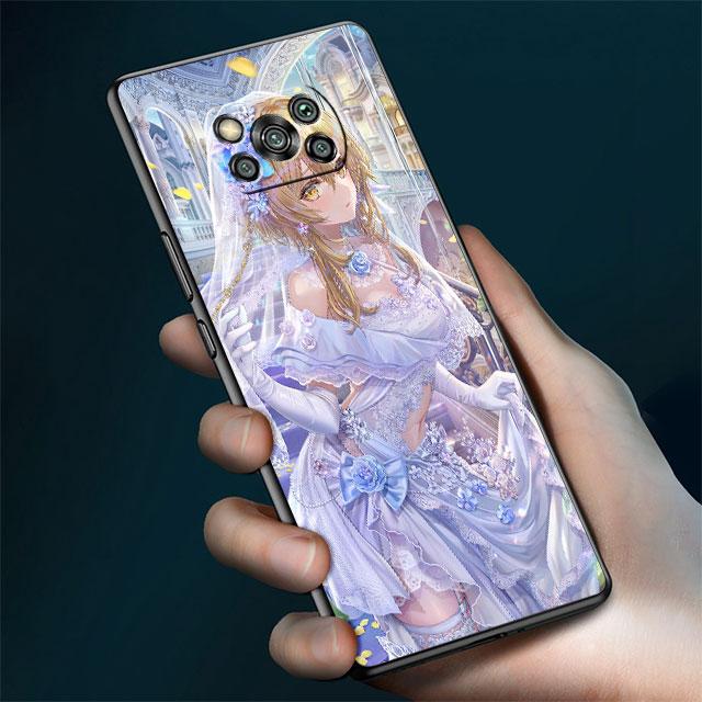 Case For Xiaomi Mi Poco X3 NFC X4 Pro F3 M3 C40 F4 GT M5 M4 F1 11 Lite 11T 10T 9T Silicone Phone Cover Genshin Impact Girl Funda