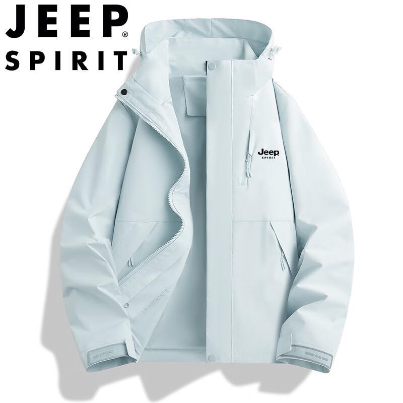 JEEP SPIRIT Men's Couple Style Spring/Autumn Outdoor Windbreaker
