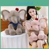 Cute Elephant Plush Toy With Soft Short Pile Fabric For Kids And Babies
