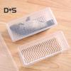 Large Capacity Food Storage Box Rectangular Portable Drainage Divider Fresh Keeping Fridge Box Household Supplies
