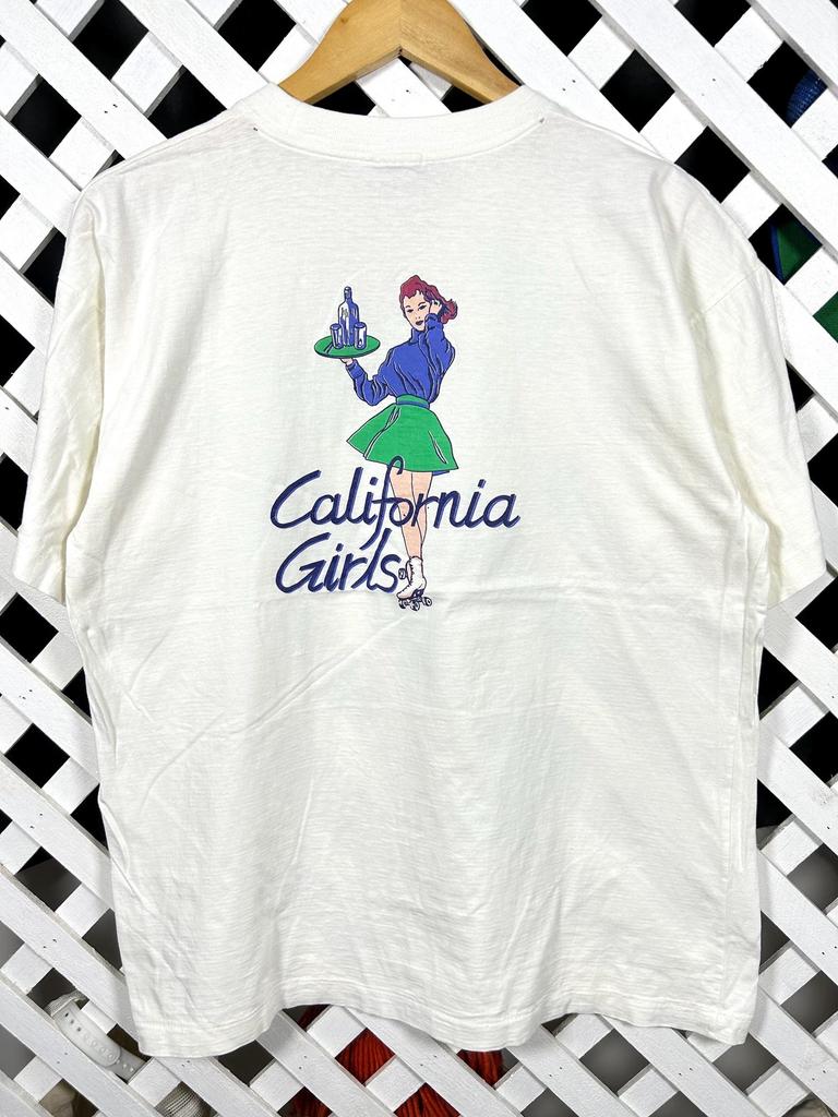 Vintage 1990s California Girls Roller Skate Graphic Tshirt / Large