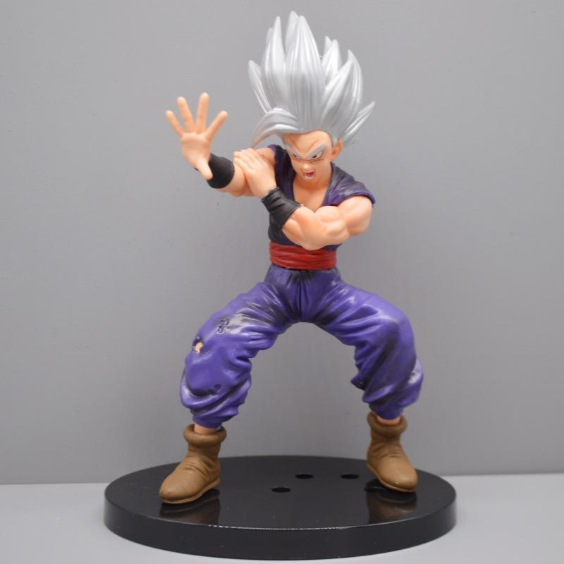 20cm Anime Dragon Ball Z Yellow Hair Beast Gohan Figure Combat Posture Action Figures PVC Statue Model Toys For Children Gifts