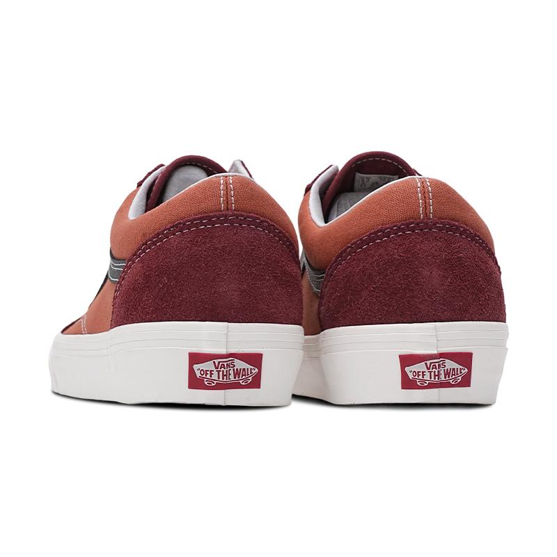 Vans Old Skool Unisex Low Top Skate Shoes Orange Red Casual VN0007NTEHC1