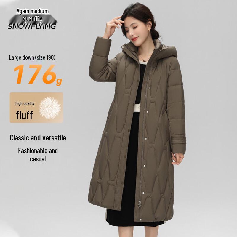 XueZhongFei Women's Long Winter Down Jacket