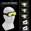 USB Charging Dual Light Source COB Headlamp Outdoor Camping Light LED Headlights for Cycling and Running
