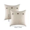 2PCS Imitation Linen Pillow Cover Breathable Japanese Style Throw Pillowcover Polyester Soft Buttoned Pillowslip Home Decor