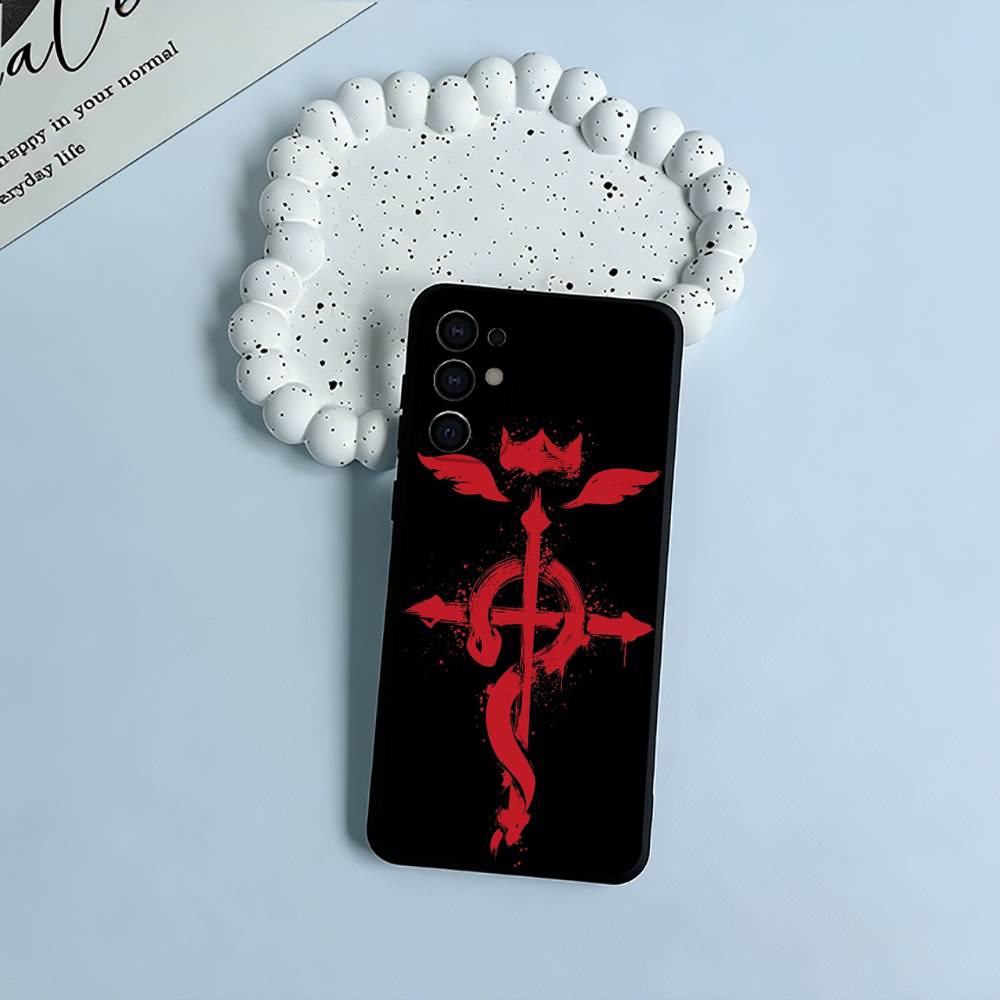 F-A-Fullmetal -Alchemist Phone Case For Samsung S25,S24,S21,S22,S23,S30,Ultra,S20,Plus,Fe,Lite,Black Soft Silicone
