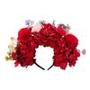 Ethnic Style Bridal Headband Hair Wreath Florals Crown Wedding Flower Headband Beach Hairband Women Hair Accessories