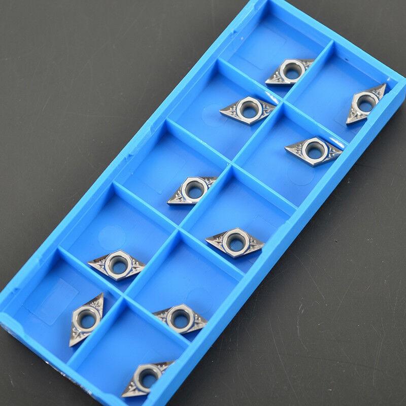 10pcs DCGT070202-AK DCGT21.50.5-AK H01 Carbide Inserts for Aluminum Blade
