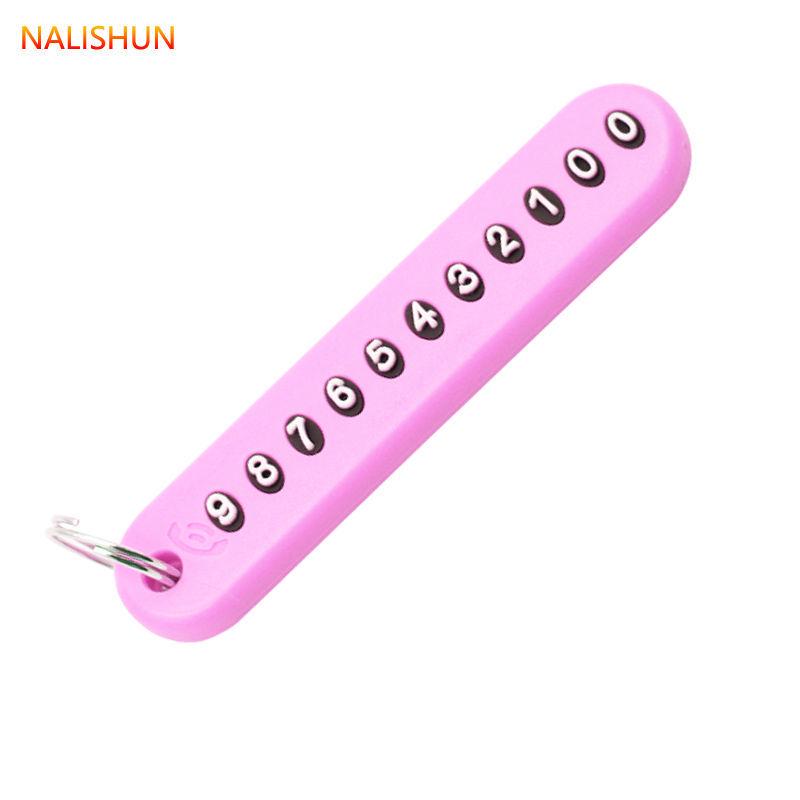 

Engraved Keychain Anti-Lost Tag for Phone Number - Unisex Car Key Pendant Ring