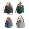 Elegant Multi Compartment Lunch Organizer Insulated Meal Bag with Removable Shoulder Strap Oxford Cloth Food Container