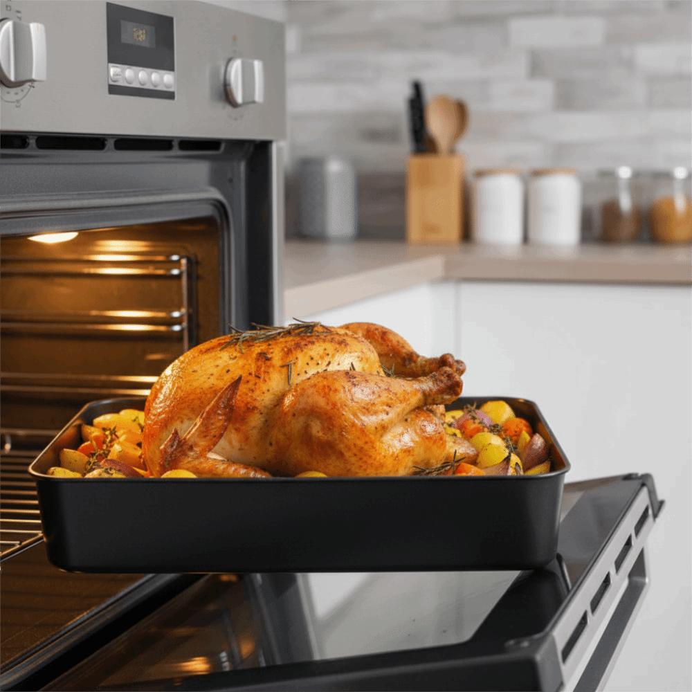 Carbon Steel Chicken Roasting Pan Rectangular Cake Pan Durable Lasagna Pan Oven