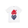 Comme des Garçons PLAY (WMNS) COMME Des GARCONS PLAY Polka Dot Upside Down Tee 'White Red Navy' Women's AZ-T239-051-1