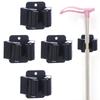 4Pcs Hanging Mop Broom Holder with Screws Brush Broom Hanger  Kitchen Bathroom