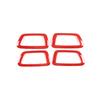 For Toyota Tacoma 2016- Red Car Inner Door Handle Bowl Cover Trim 4PCS