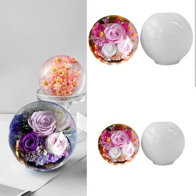 Creative Silicone Candle Mold Sphere Shape Ornament Moulds Silicone Craft Molds Silicone Home Decors Molds for Crafting