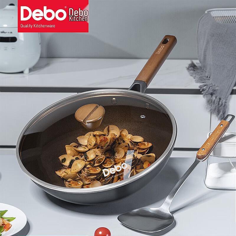 Debao Normandy 32cm Uncoated Cast Iron Wok