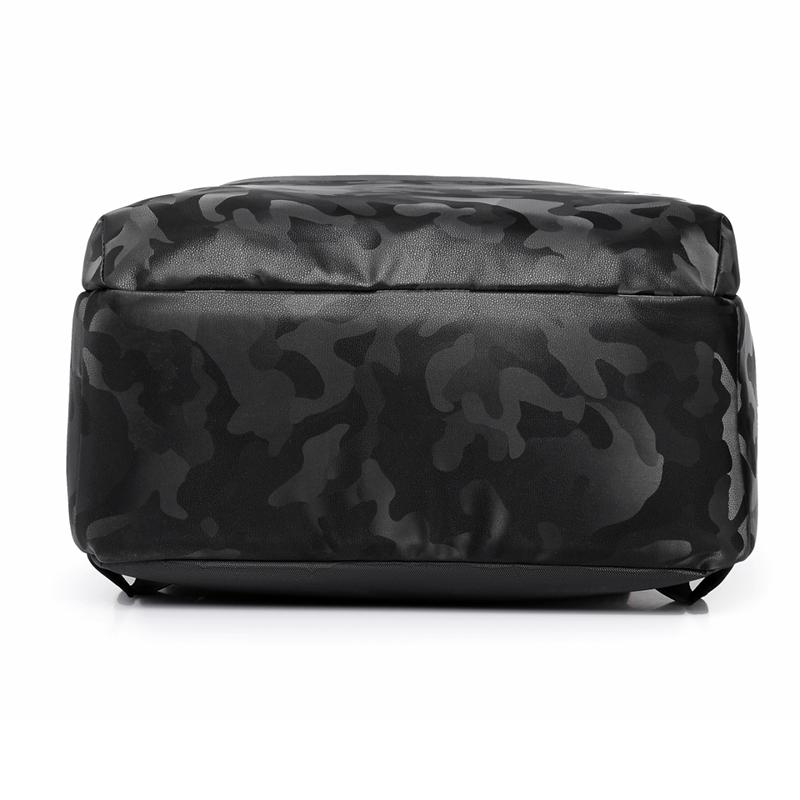 Camouflage Nylon Backpack with Front Pocket Adjustable Straps Casual Daypack for School Outdoor Travel