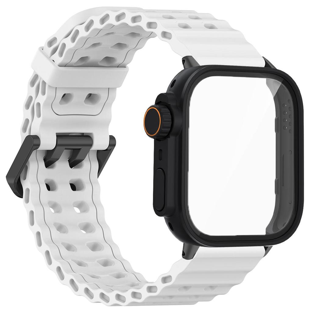 Marine Strap+PC Case for Huawei Watch Fit4 4 Pro Two-tone Strap Ghange To Ultra Cover for Huawei Fit 3 Smartwatch Accessories