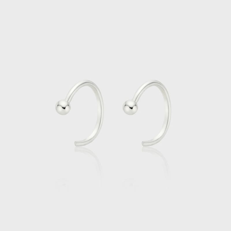 NORMALLEE [Silver 925] Comma Earrings