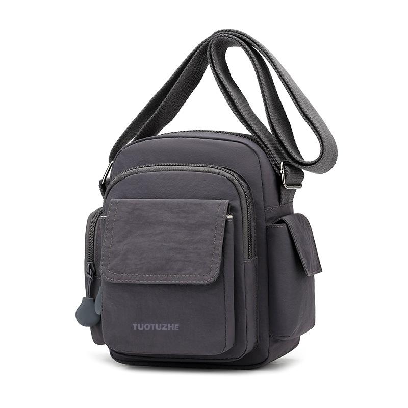 Casual Waterproof Multi-pocket Commuter Backpack 2025 Summer New Portable Shoulder Bag Messenger Bag