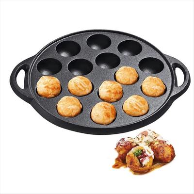 15 Holes Takoyaki Maker Cast Iron Takoyaki Grill Pan Cast Iron Takoyaki Pan  Kitchen Use