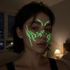 Waterproof Halloween Luminous Face Tattoo Stickers Party Cosplay Temporary Tattoos  Men Women