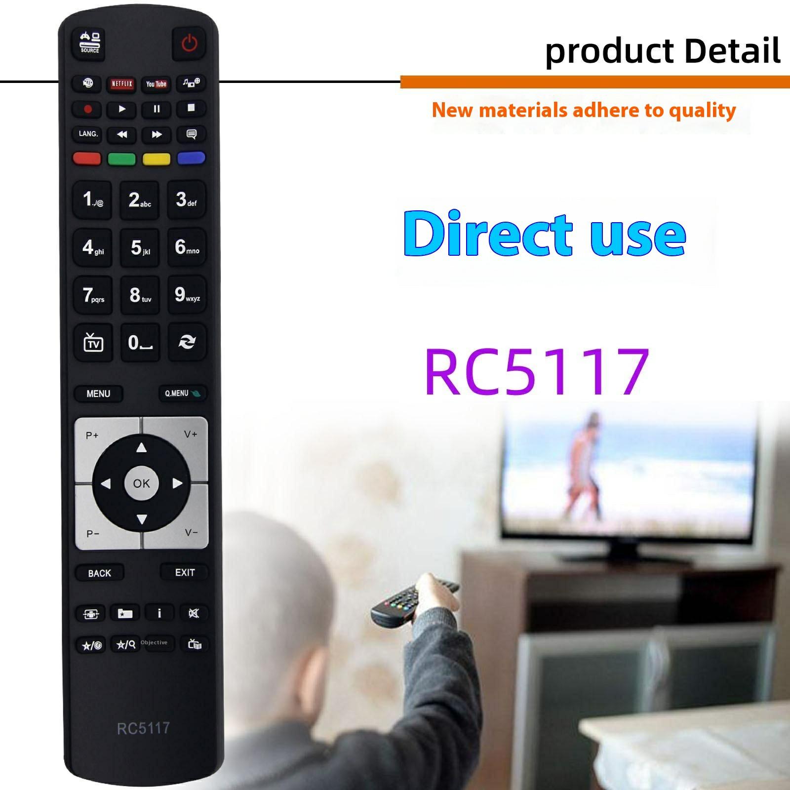 

RC5117 For Hitachi TV Remote Controller 1-8m ABS Television Remote Control A