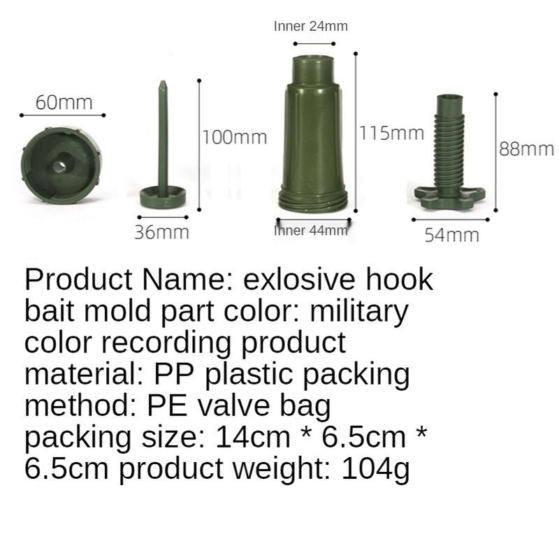 Fishing Bait Compressor Accessory Fishing Bait Shaper Groundbait Explosion Hook Bait Shaper Fish Bait Forming Mold